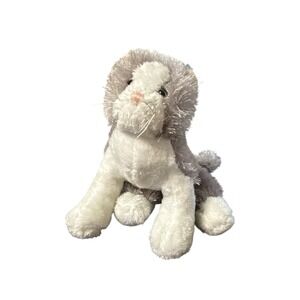 Ganz Webkinz Lil' Kinz Grey & White Cat Kitty w/Whiskers Plush. No Code